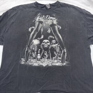DGA MENS T-Shirt LAST DANCE DANCE size 4XL Skeletons Stripper